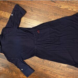 Lizzie Driver Navy Blue Form-Fitted Dress